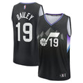 Utah Jazz Ace Bailey Fanatics 2025 NBA Draft First Round Pick Fast Break Replica Jersey - Statement Edition - Black