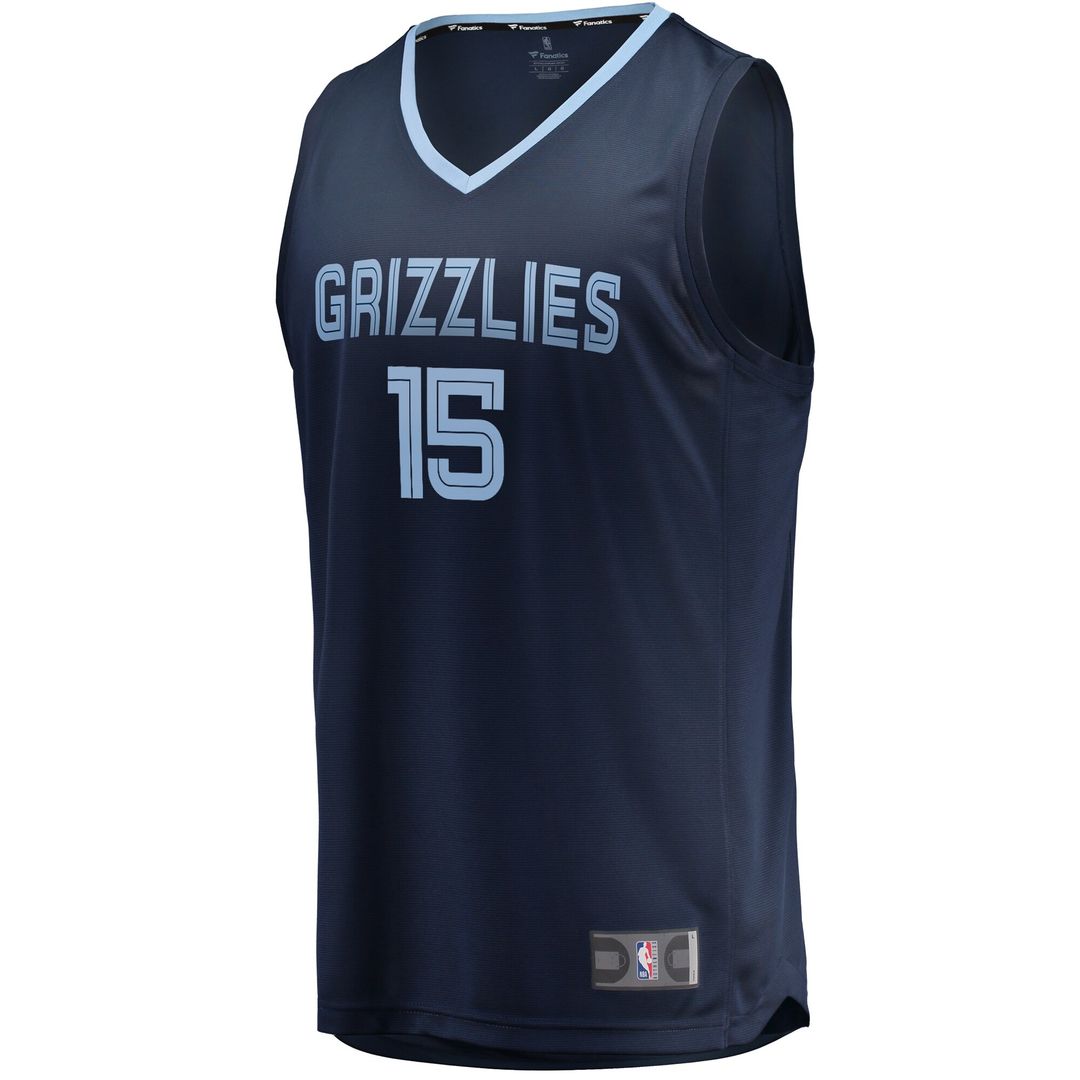 Memphis Grizzlies Brandon Clarke Fanatics Fast Break Replica Jersey Navy - Icon Edition