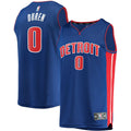 Detroit Pistons Jalen Duren Fanatics Fast Break Replica Jersey - Icon Edition - Blue