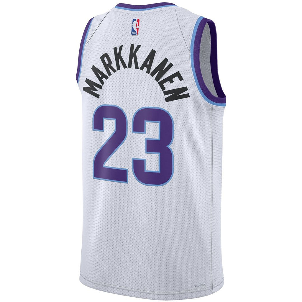 Utah Jazz Lauri Markkanen Nike Unisex Swingman Jersey - Association Edition - White