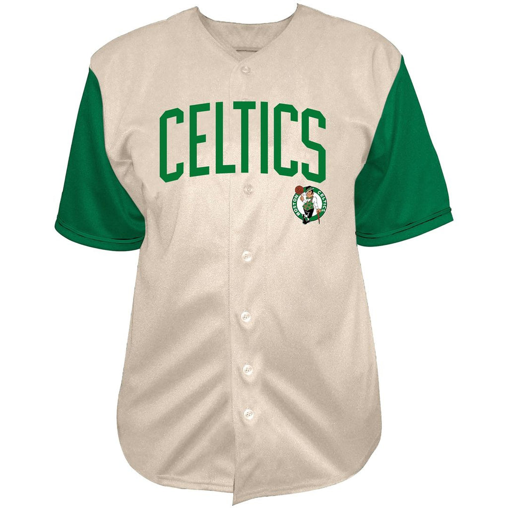 Boston Celtics Jayson Tatum Fanatics Baseball Jersey - Cream