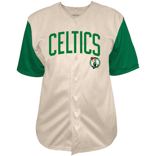 Boston Celtics Jayson Tatum Fanatics Baseball Jersey - Cream