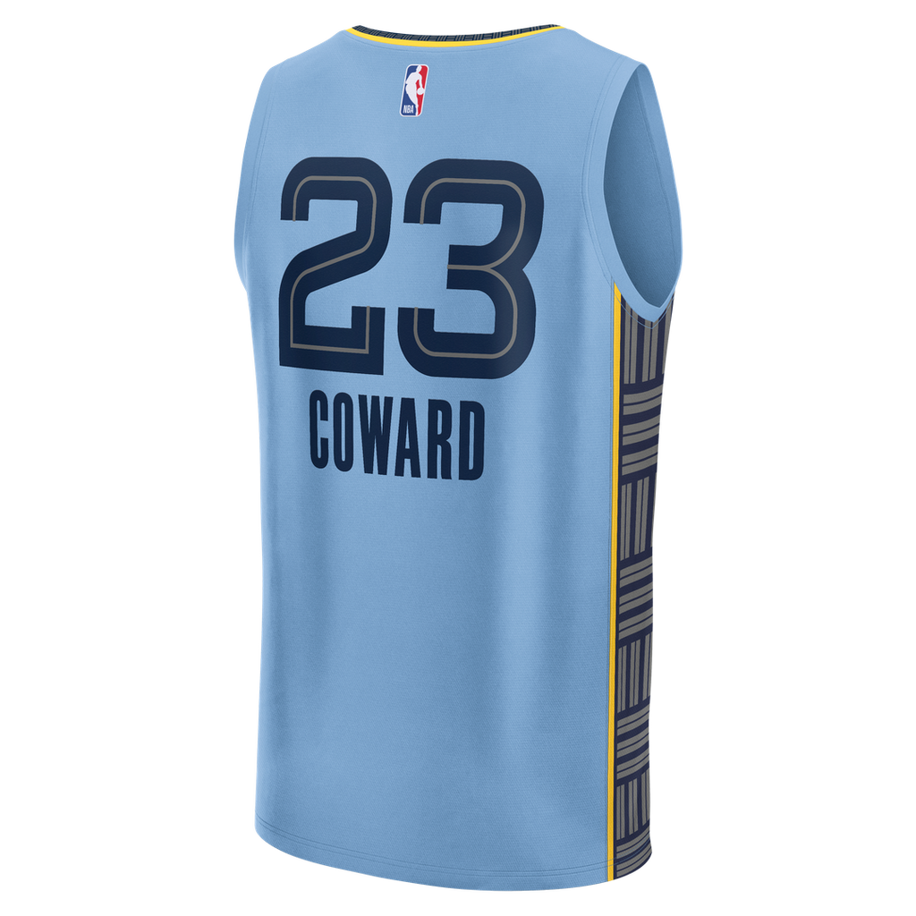 Memphis Grizzlies Cedric Coward Fanatics Fast Break Replica Player Jersey - Statement Edition - Light Blue