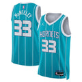 Charlotte Hornets Liam McNeeley Jordan Brand Unisex Swingman Jersey - Teal - Icon Edition