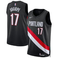 Portland Trail Blazers Shaedon Sharpe Nike Unisex Swingman Jersey - Icon Edition - Black