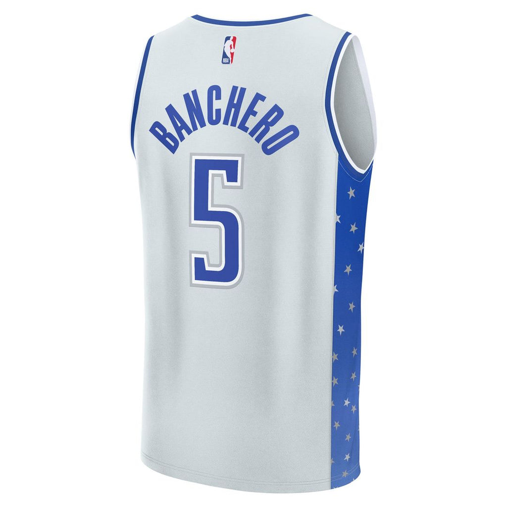 Orlando Magic Paolo Banchero Fanatics 2025/26 City Edition Fast Break Jersey - Silver