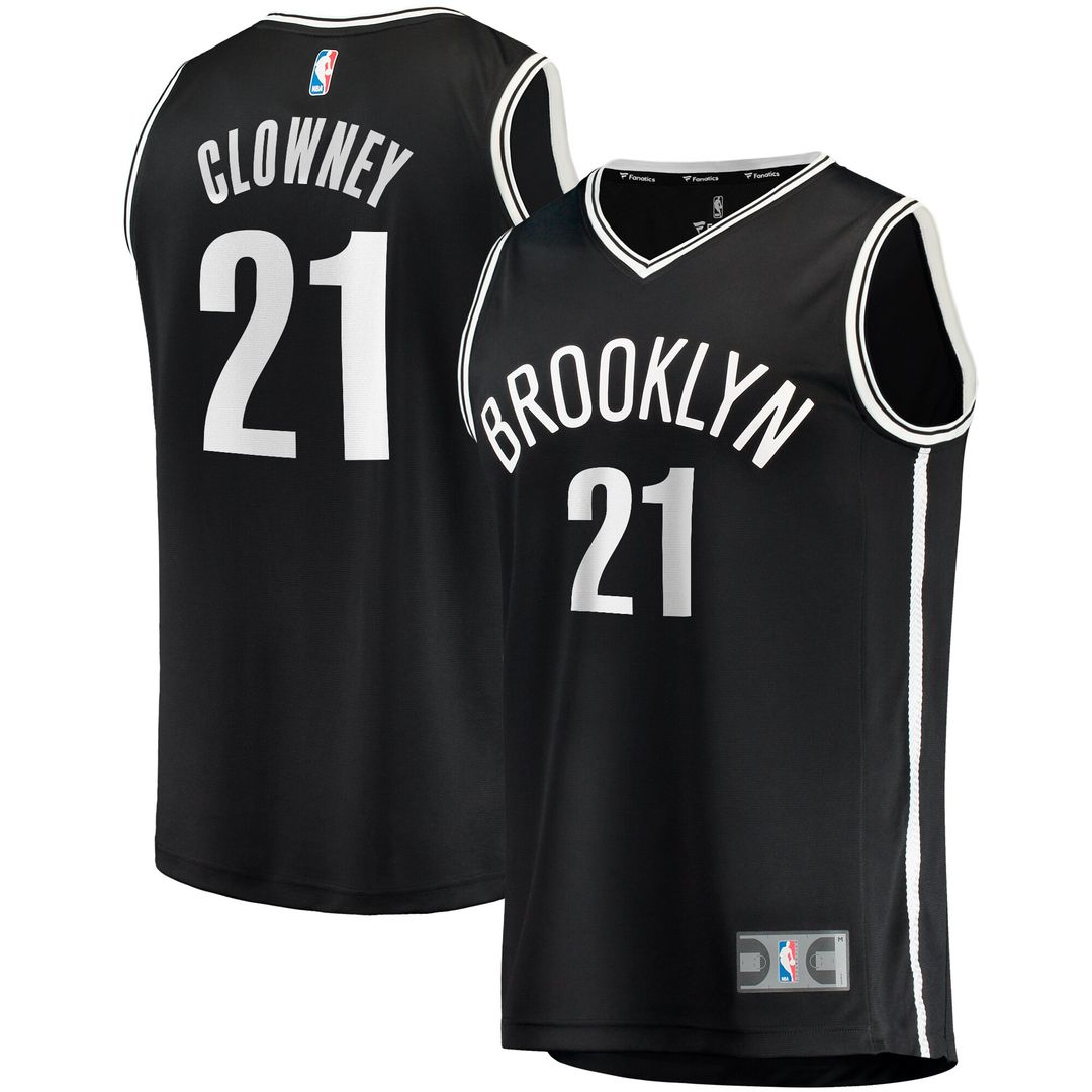 Brooklyn Nets Noah Clowney Fanatics Fast Break Replica Jersey - Icon Edition - Black