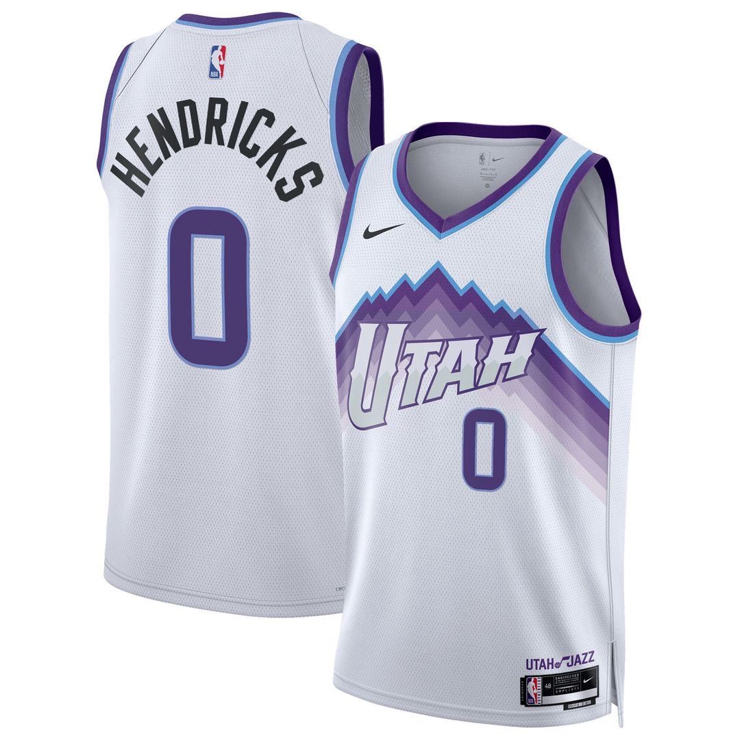 Utah Jazz Taylor Hendricks Nike Unisex Swingman Jersey - Association Edition - White