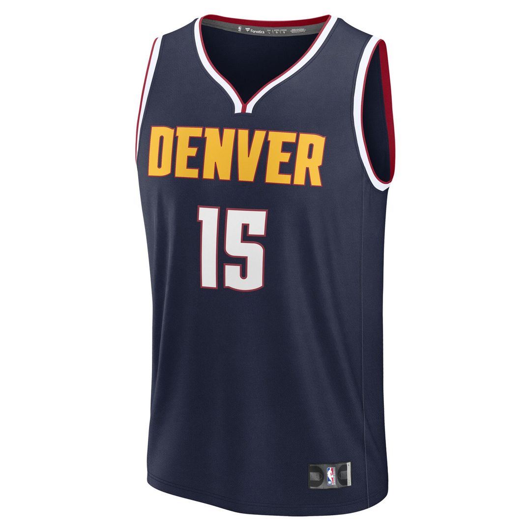 Denver Nuggets Nikola Jokic Fanatics Youth Fast Break Replica Player Jersey - Icon Edition - Navy