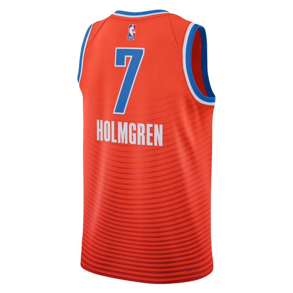 Oklahoma City Thunder Chet Holmgren Jordan Brand Unisex Swingman Jersey - Statement Edition - Orange