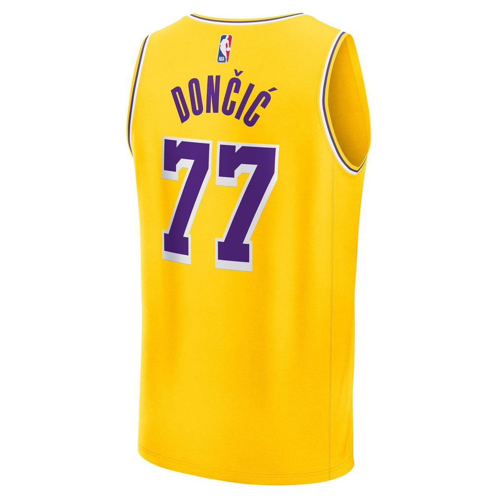 Los Angeles Lakers Luka Dončić Fanatics Youth Fast Break Replica Player Jersey - Gold
