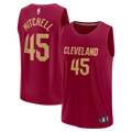 Cleveland Cavaliers Donovan Mitchell Fanatics Fast Break Replica Jersey - Icon Edition - Wine