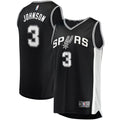 San Antonio Spurs Keldon Johnson Fanatics Fast Break Replica Jersey Black - Icon Edition
