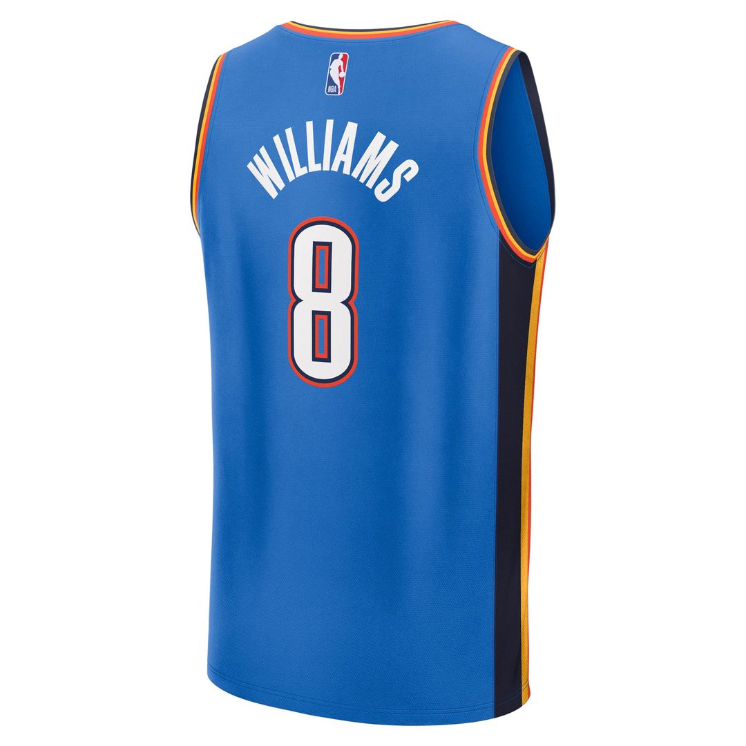 Oklahoma City Thunder Jalen Williams Fanatics Fast Break Replica Player Jersey - Icon Edition - Blue