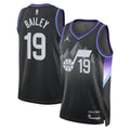 Utah Jazz Ace Bailey Jordan Brand Unisex Swingman Player Jersey - Statement Edition - Black