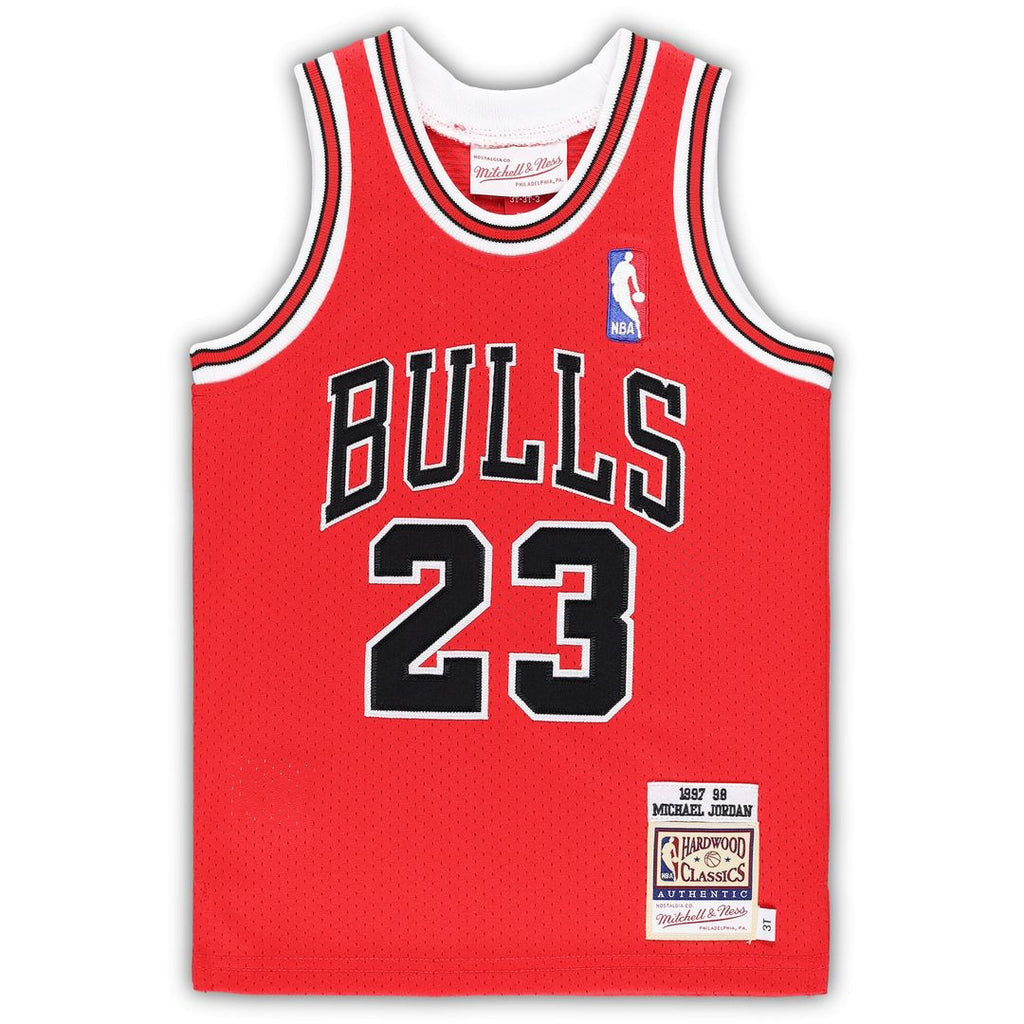 Chicago Bulls Michael Jordan Mitchell & Ness Toddler 1997/98 Hardwood Classics Authentic Jersey - White
