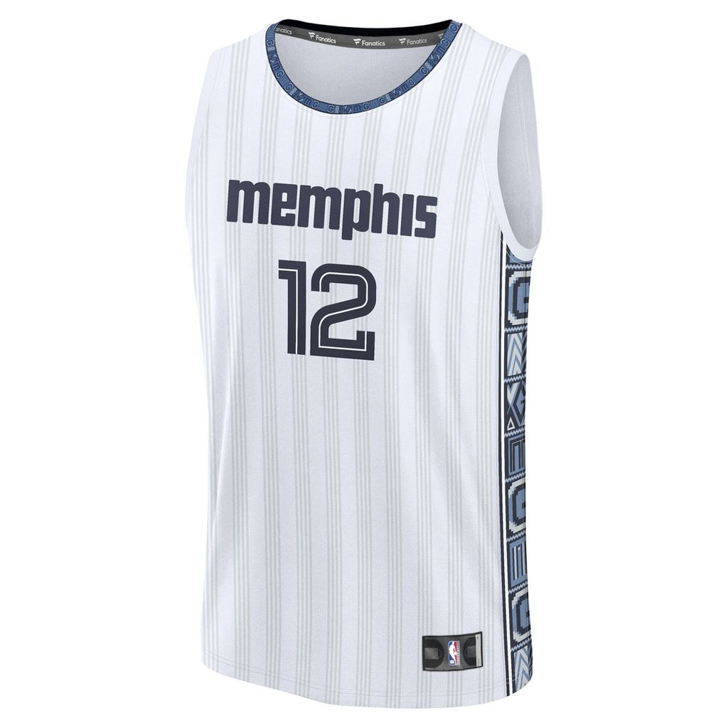 Memphis Grizzlies Ja Morant Fanatics Youth 2025/26 City Edition Fast Break Jersey - White