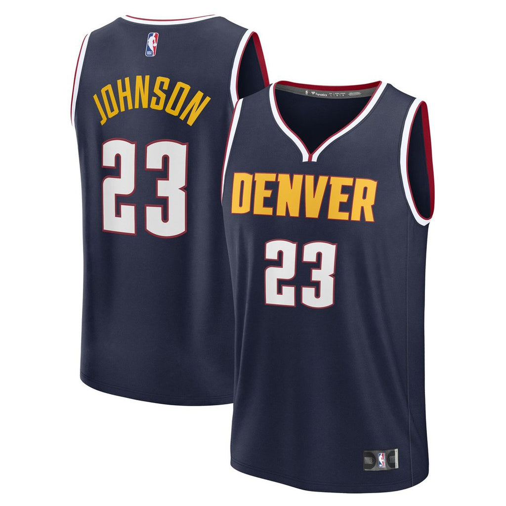 Denver Nuggets Cameron Johnson Fanatics Fast Break Replica Jersey - Navy - Icon Edition