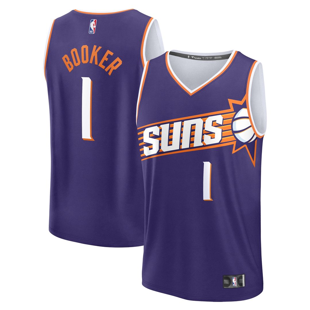 Phoenix Suns Devin Booker Fanatics Fast Break Replica Player Jersey - Icon Edition - Purple