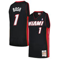 Miami Heat Chris Bosh Mitchell & Ness 2012/13 Hardwood Classics Swingman Jersey - Black