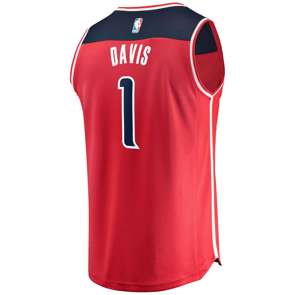 Washington Wizards Johnny Davis Fanatics Youth Fast Break Replica Jersey - Icon Edition - Red