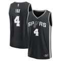 San Antonio Spurs De'Aaron Fox Fanatics Fast Break Replica Player Jersey - Icon Edition - Black