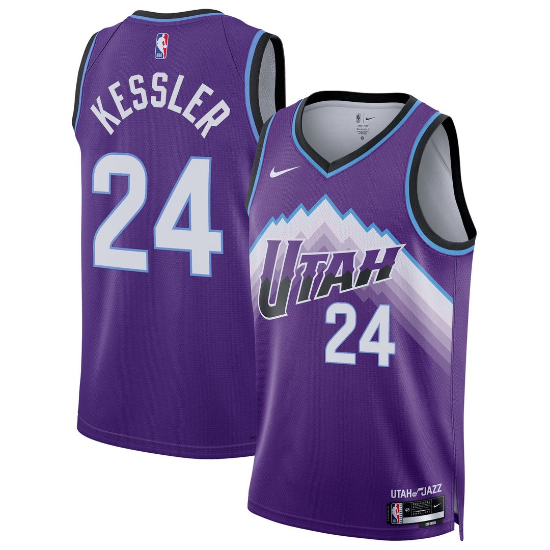 Utah Jazz Walker Kessler Nike Unisex Swingman Jersey - Icon Edition - Purple
