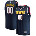 Denver Nuggets Fanatics Youth Fast Break Custom Replica Jersey Navy - Icon Edition