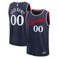LA Clippers Fanatics Youth Fast Break Custom Replica Jersey - Navy - Icon Edition