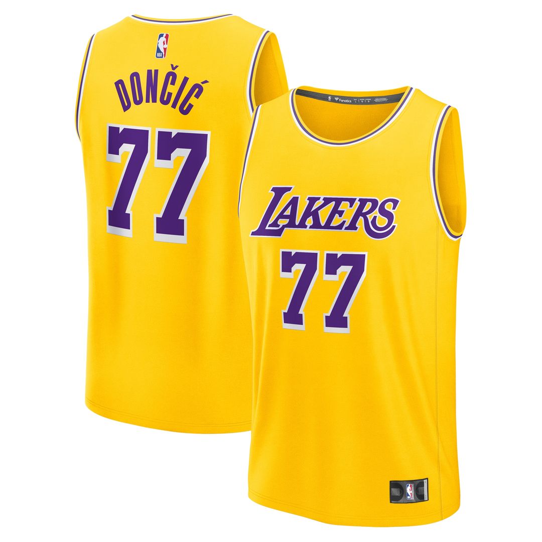 Los Angeles Lakers Luka Dončić Fanatics Youth Fast Break Replica Player Jersey - Gold
