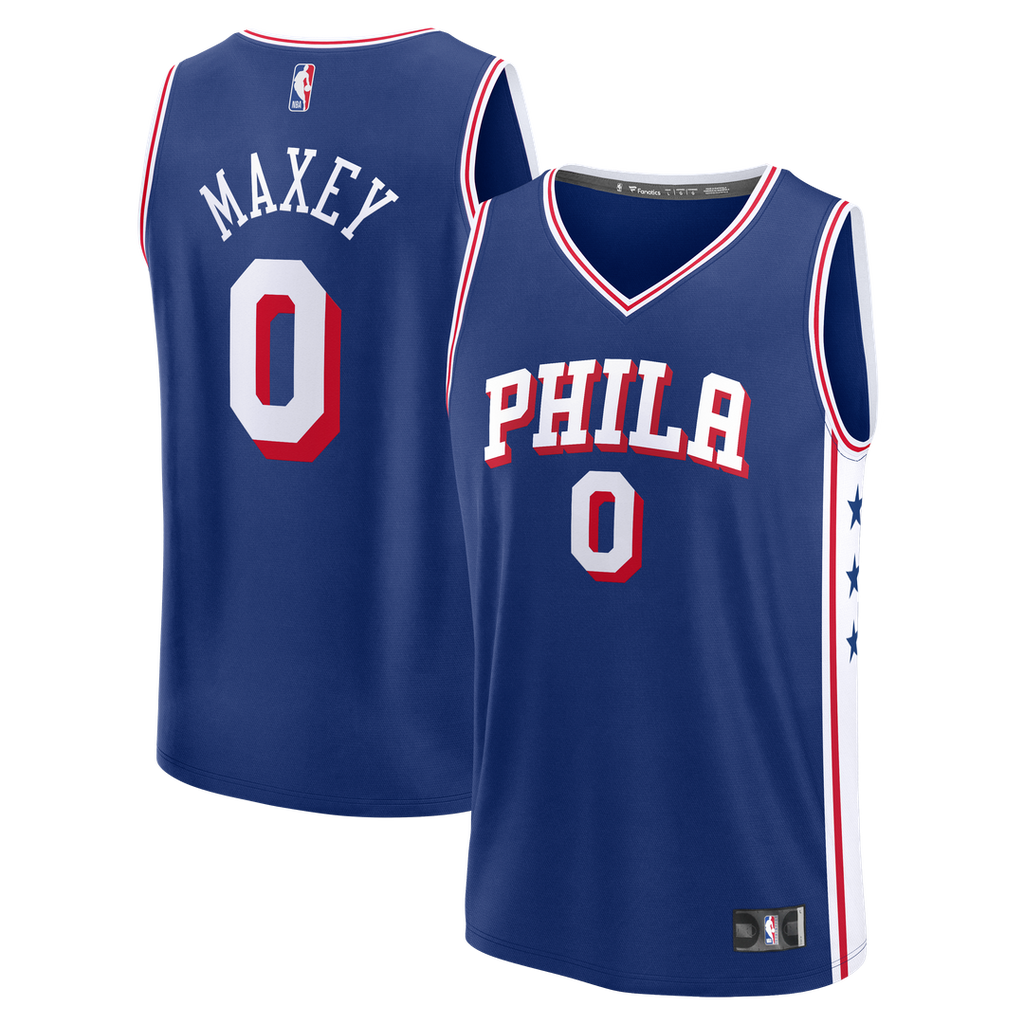 Philadelphia 76ers Tyrese Maxey Fanatics Youth Fast Break Replica Player Jersey - Icon Edition - Royal