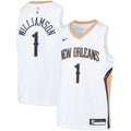 New Orleans Pelicans Zion Williamson Nike Youth Swingman Player Jersey - Association Edition - White