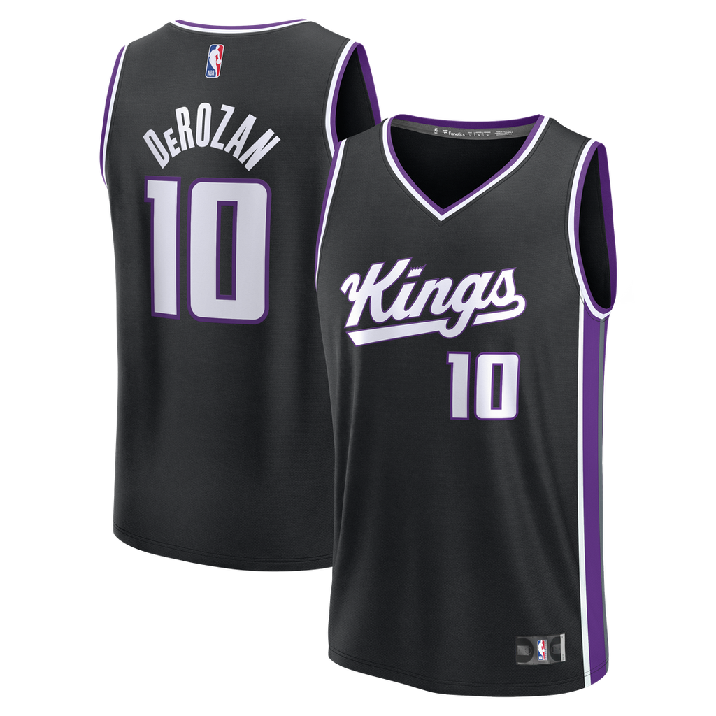 Sacramento Kings DeMar DeRozan Fanatics Fast Break Replica Player Jersey - Icon Edition - Black