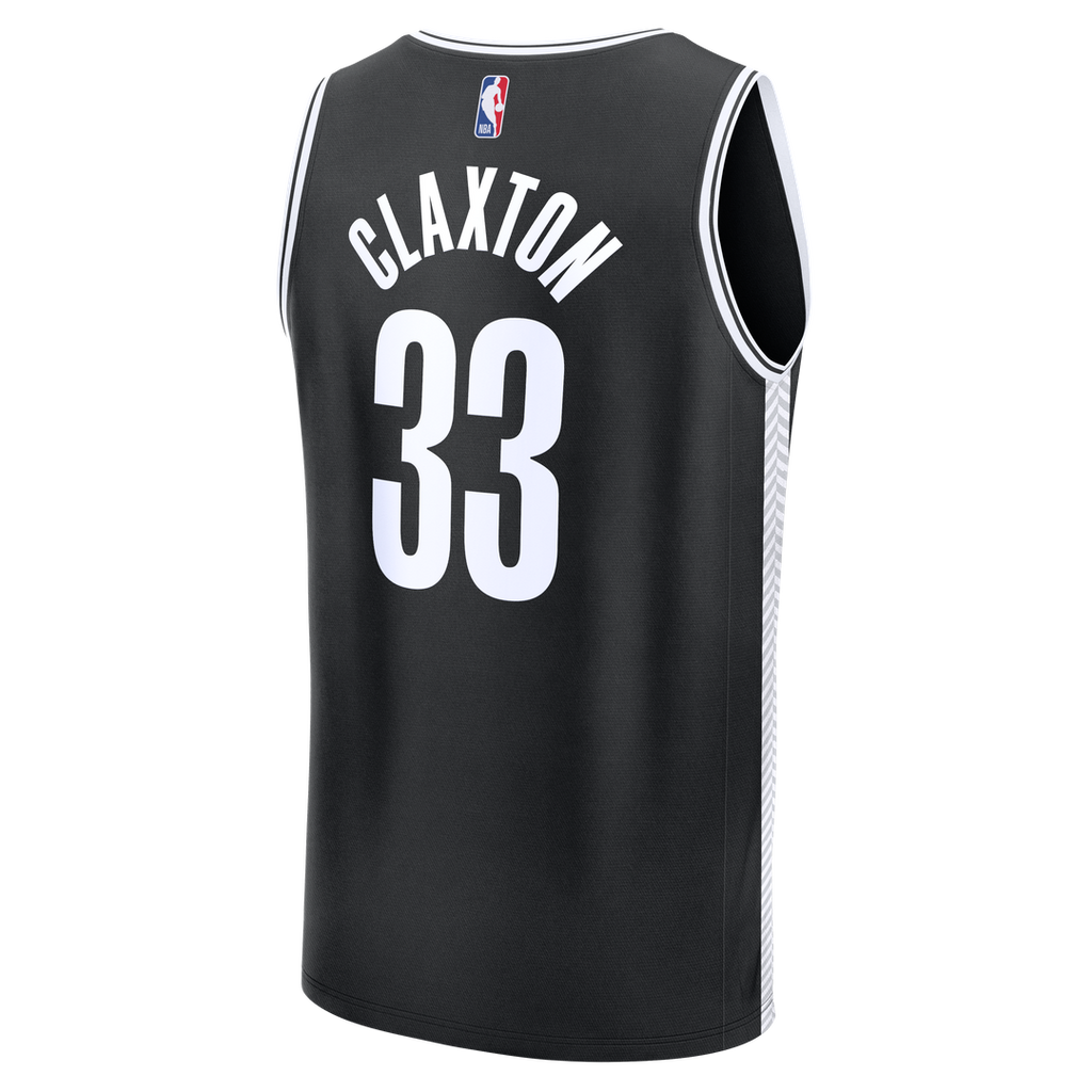 Brooklyn Nets Nic Claxton Fanatics Fast Break Replica Jersey - Black - Icon Edition
