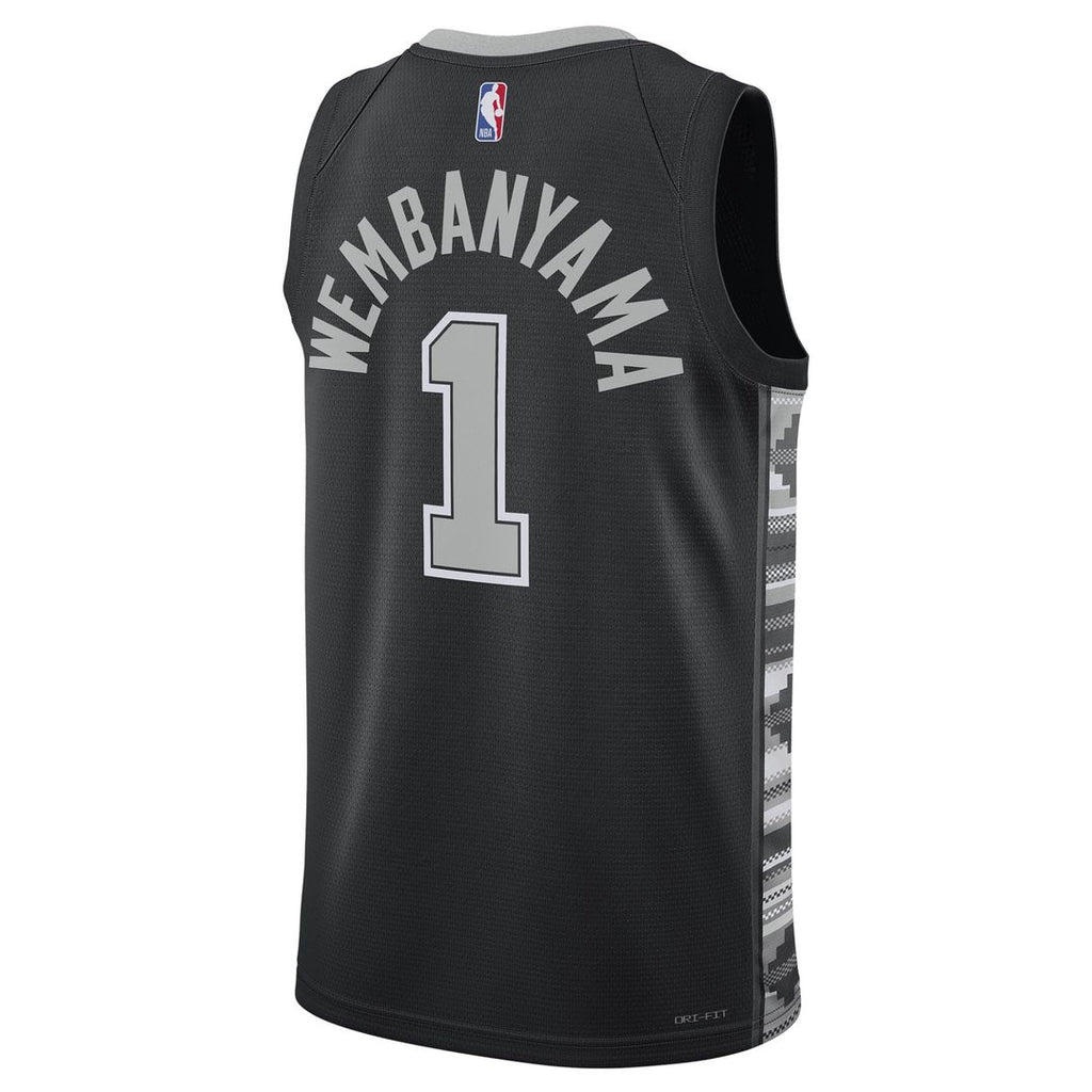 San Antonio Spurs Victor Wembanyama Jordan Brand Unisex Swingman Jersey - Statement Edition - Black