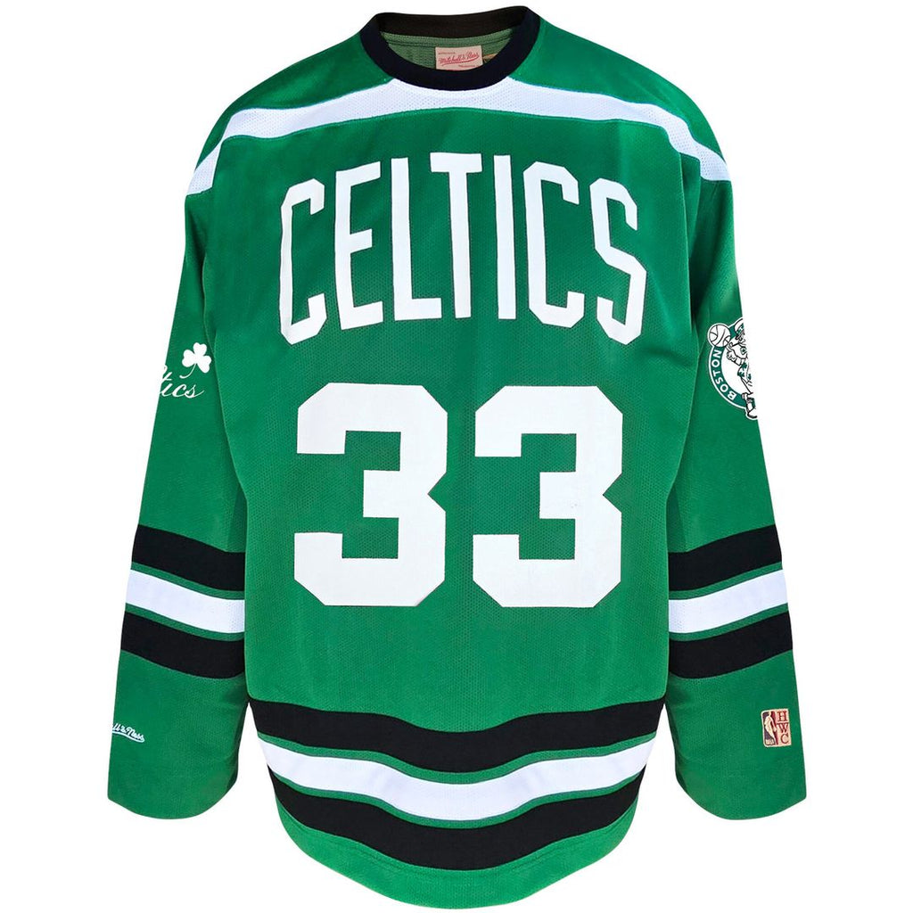 Boston Celtics Larry Bird Mitchell & Ness Big & Tall NBA Hockey Jersey - Kelly Green