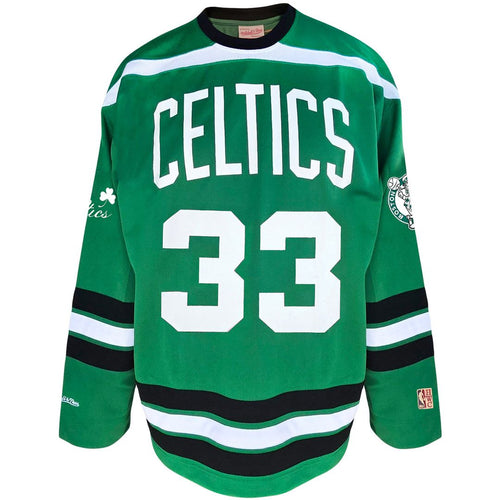 Boston Celtics Larry Bird Mitchell & Ness Big & Tall NBA Hockey Jersey - Kelly Green