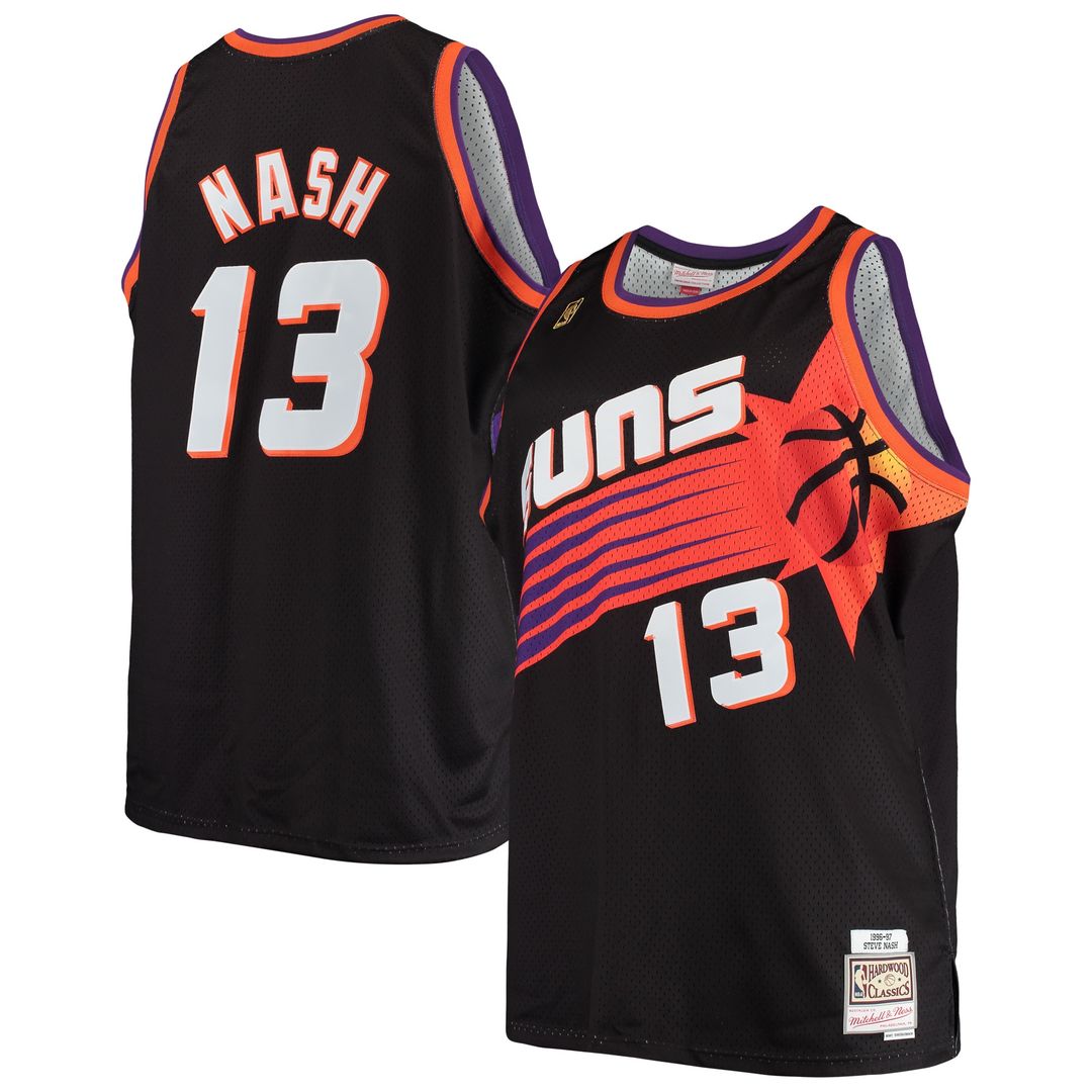 Phoenix Suns Steve Nash Mitchell & Ness Big & Tall Hardwood Classics 1996/97 Swingman Jersey - White