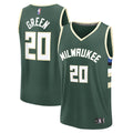 Milwaukee Bucks A.J. Green Fanatics Fast Break Replica Player Jersey - Icon Edition - Hunter Green