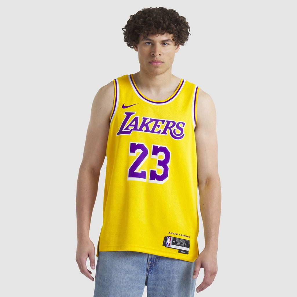 Los Angeles Lakers LeBron James Nike Unisex Swingman Jersey - Association Edition - White
