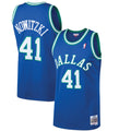Dallas Mavericks Dirk Nowitzki Mitchell & Ness 1998/99 Hardwood Classics Swingman Jersey - Blue