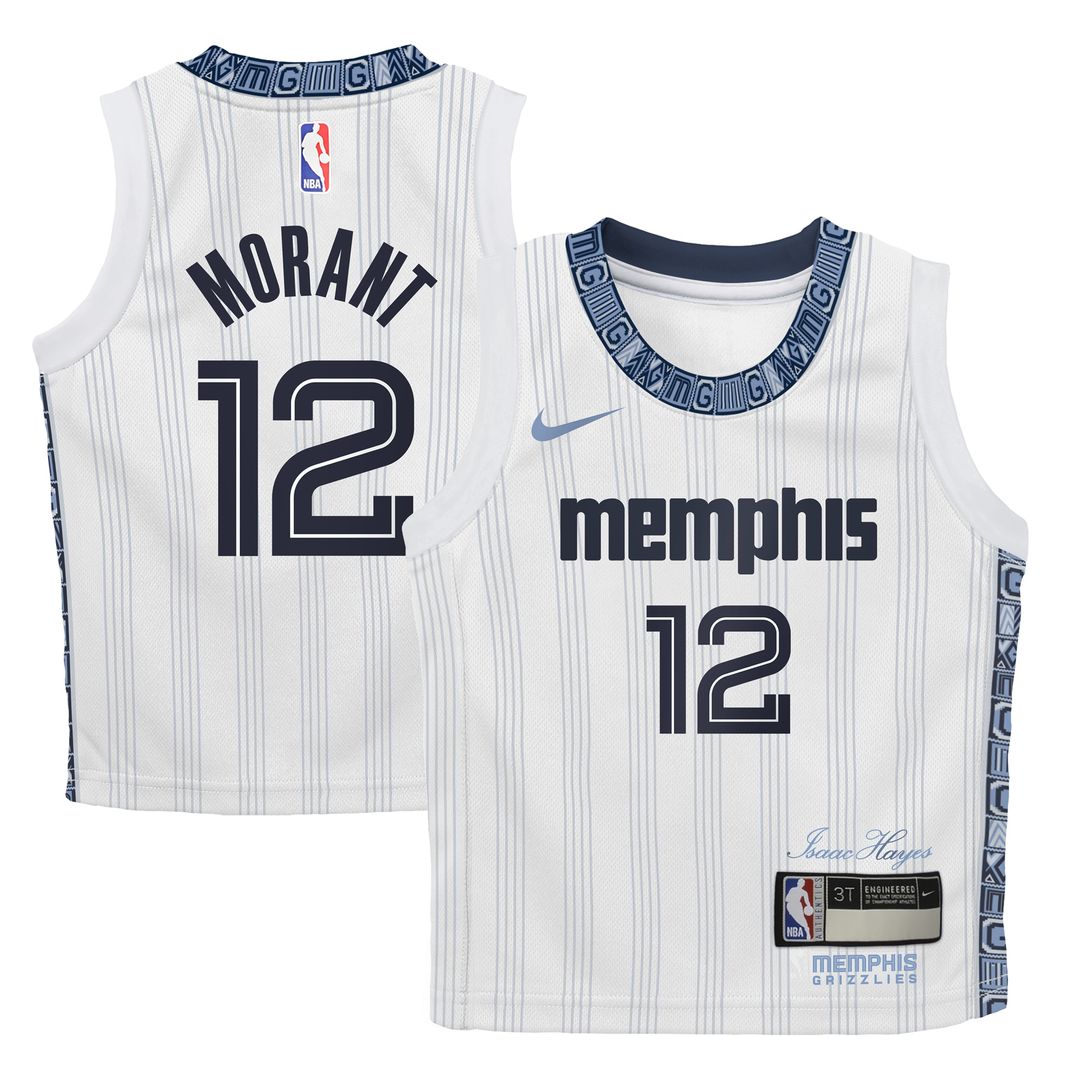 Memphis Grizzlies Ja Morant Nike Preschool 2025/26 City Edition Swingman Jersey - White