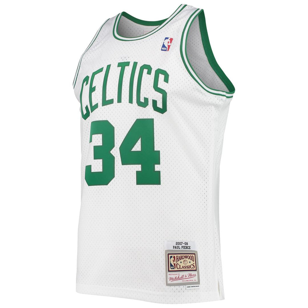 Boston Celtics Paul Pierce Mitchell & Ness Hardwood Classics Swingman Jersey - White