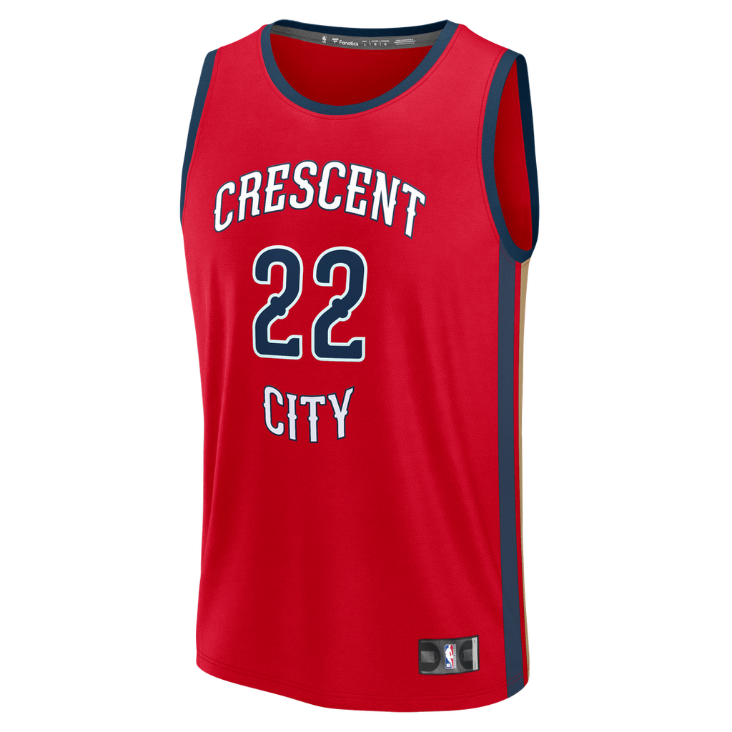 New Orleans Pelicans Derik Queen Fanatics Fast Break Replica Player Jersey - Statement Edition - Red