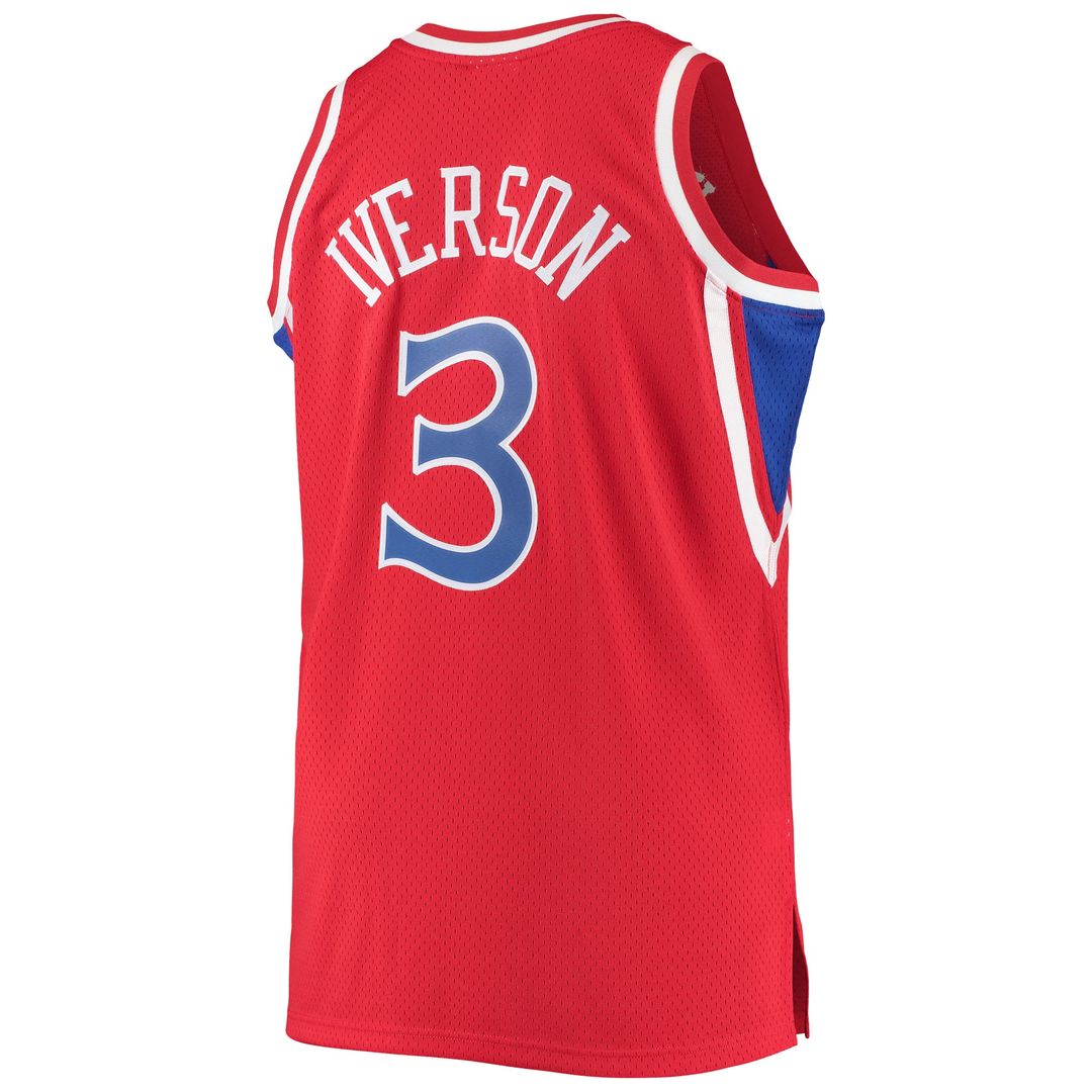 Philadelphia 76ers Allen Iverson Mitchell & Ness 1996/97 Big & Tall Hardwood Classics Swingman Jersey - Royal