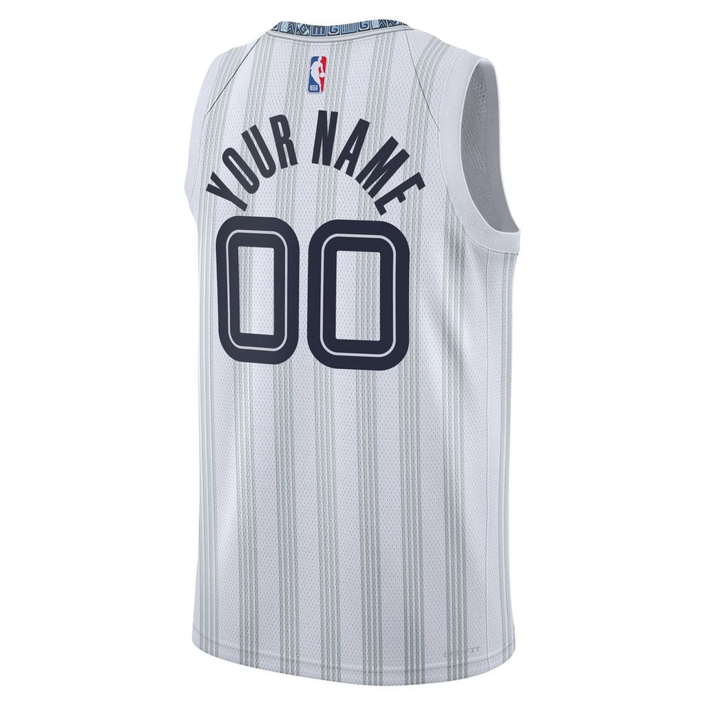 Memphis Grizzlies Nike Unisex 2025/26 City Edition Swingman Custom Jersey - White