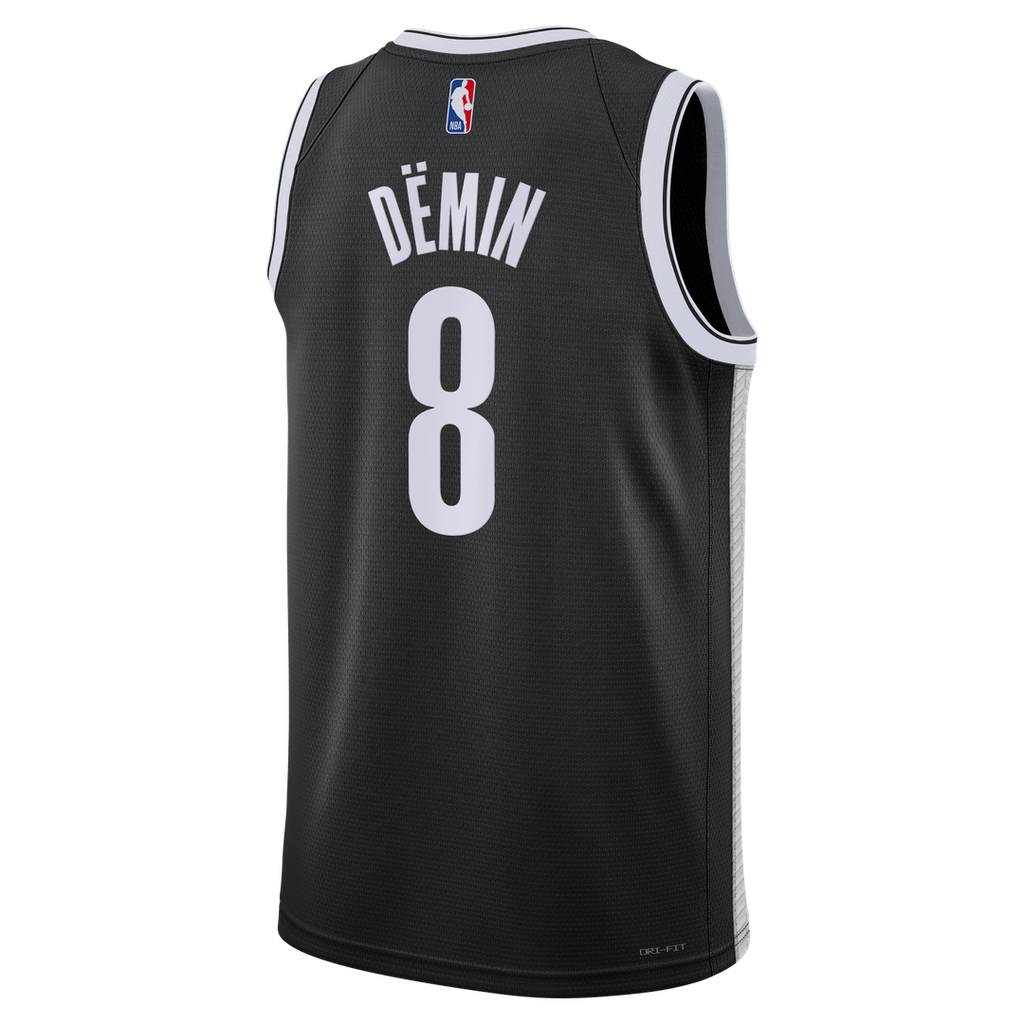 Brooklyn Nets Egor Dëmin Nike Unisex Swingman Jersey - Icon Edition - Black
