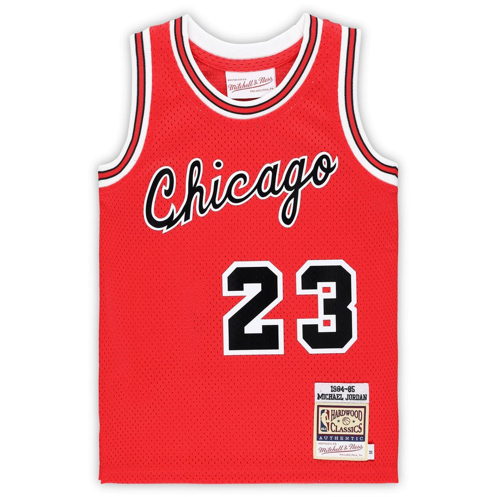 Chicago Bulls Michael Jordan Mitchell & Ness Preschool Hardwood Classics 1984/85 Authentic Swingman Jersey - Red