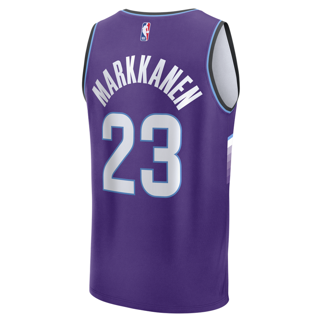 Utah Jazz Lauri Markkanen Fanatics Youth Fast Break Replica Jersey - Icon Edition - Purple