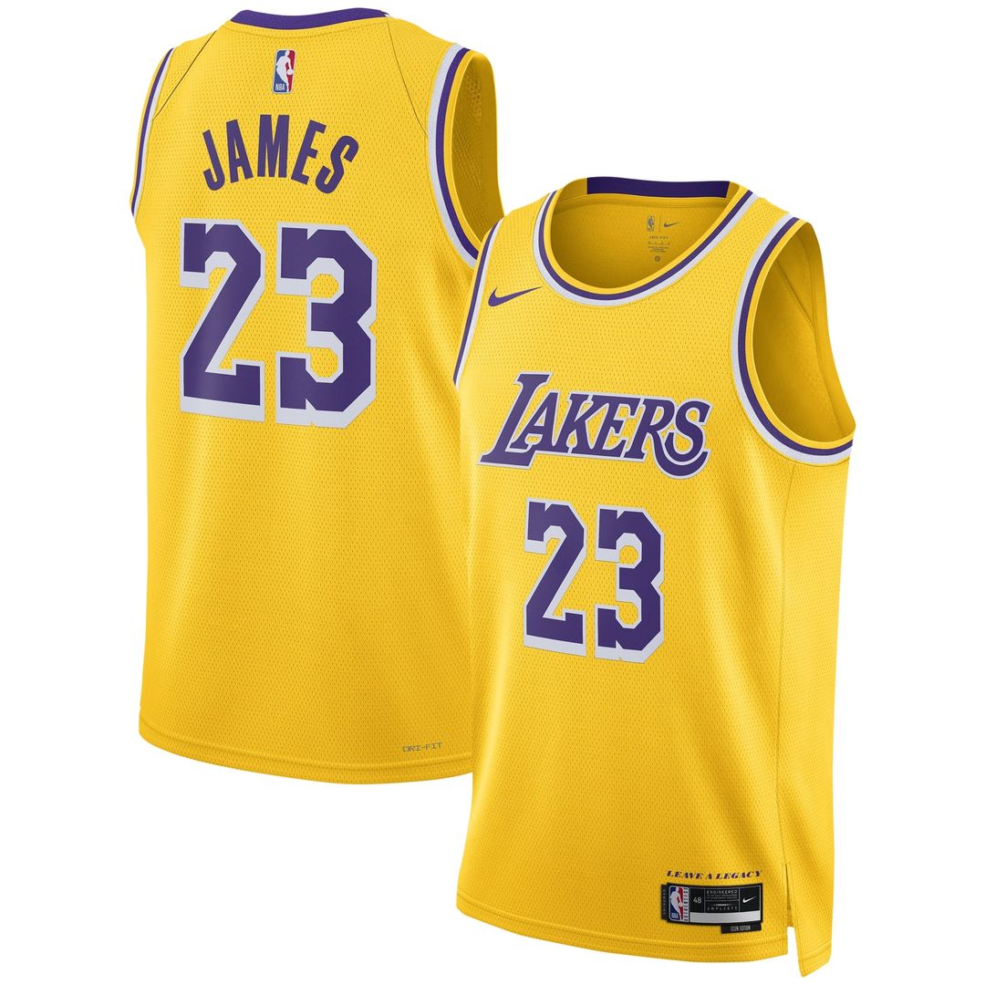 Los Angeles Lakers LeBron James Nike Unisex Swingman Jersey - Association Edition - White